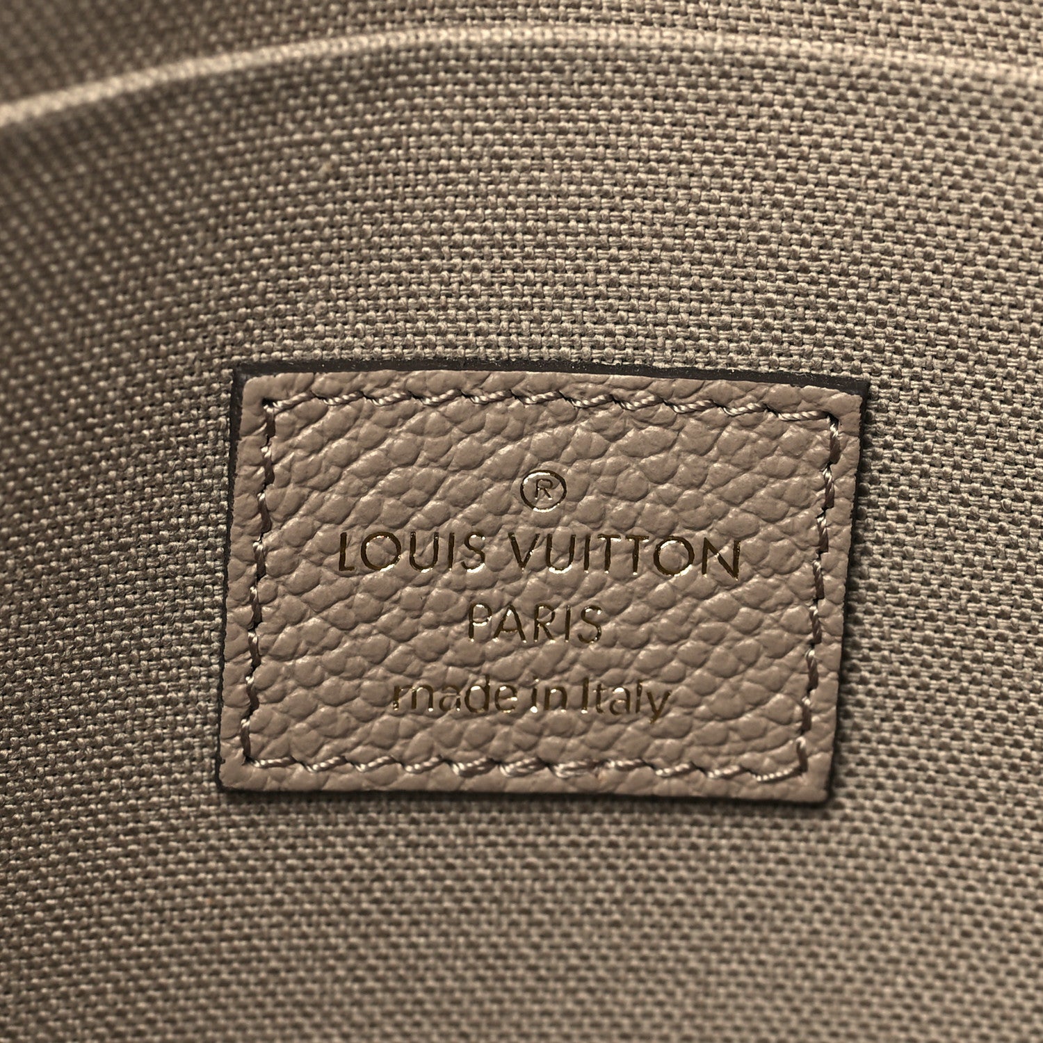 Louis Vuitton Empreinte Monogram Giant Felicie Pochette Tourterelle Creme 7 of 9
