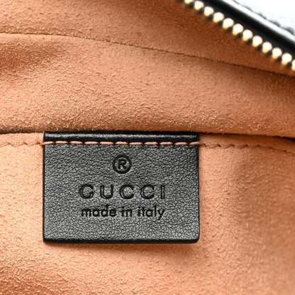Gucci Calfskin Matelasse Small GG Marmont Chain Shoulder Bag Black 6 of 10