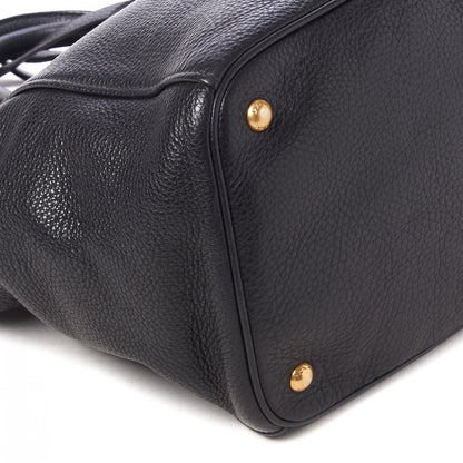 Prada Vitello Daino Tote Black 5 of 8