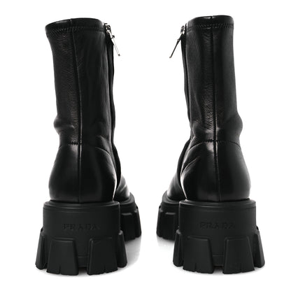 Prada Nappa Stretch Monolith Boots 37 Black 6 of 12