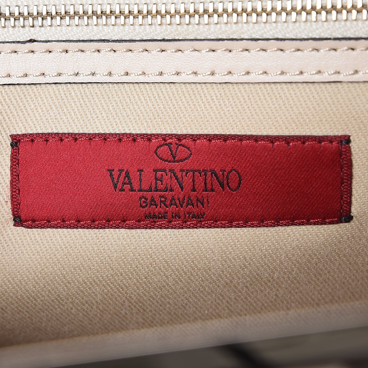 Vitello Rockstud Shoulder Satchel Ivory