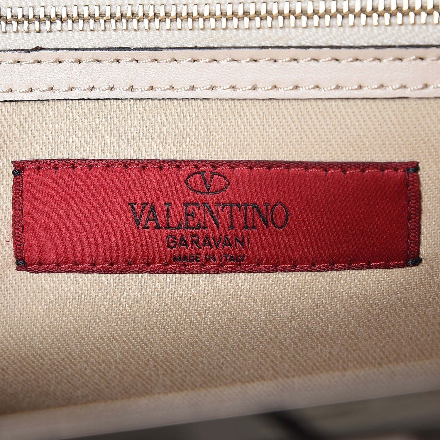 Valentino Garavani Vitello Rockstud Shoulder Satchel Ivory 6 of 12