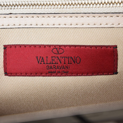 Valentino Garavani Vitello Rockstud Shoulder Satchel Ivory 6 of 12