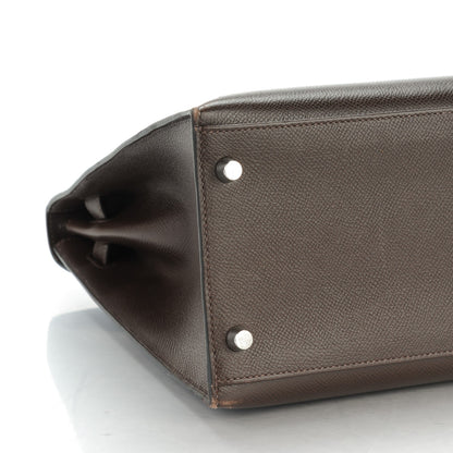 Hermes Epsom Kelly Sellier 35 Chocolat 17 of 22