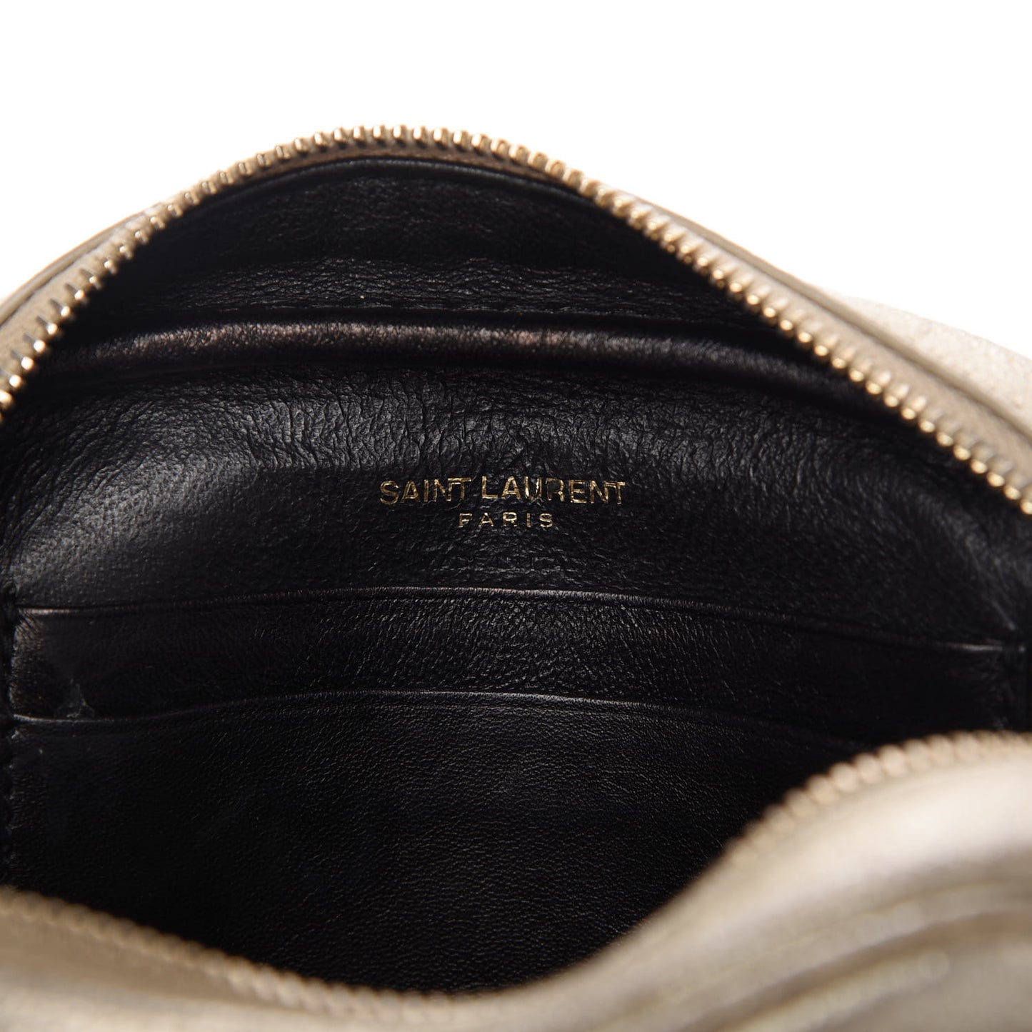 Metallic Calfskin Monogram Blogger Bag Gold