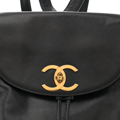 Chanel Caviar CC Backpack Black 8 of 10