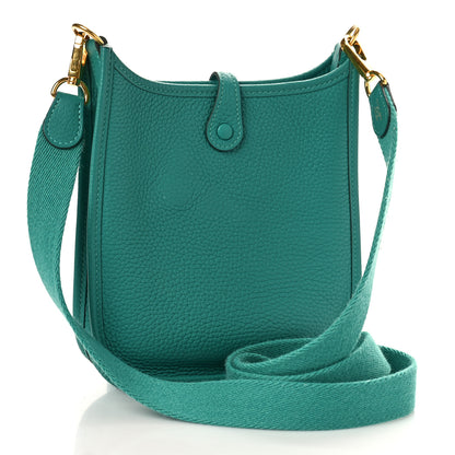 Hermes Taurillon Clemence Evelyne TPM Vert Verone 3 of 9
