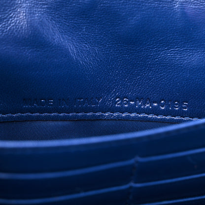 Christian Dior Grained Calfskin Diorama Wallet On Chain Blue 8 of 11