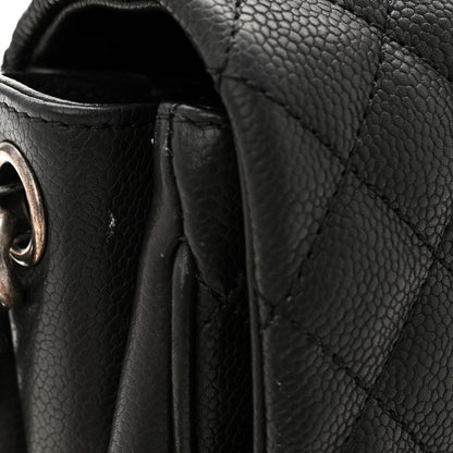 Chanel Caviar Quilted Medium Rock In Rome Single Flap Black 12 of 13