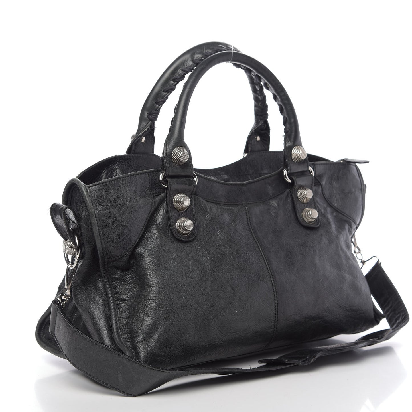 Agneau Giant 21 Silver Hardware Part Time Black