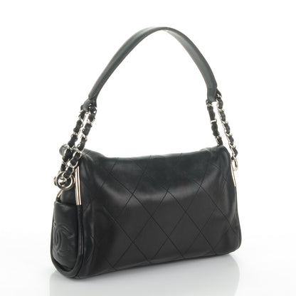 Chanel Lambskin Stitched Small Ultimate Soft Tote Black 3 of 7