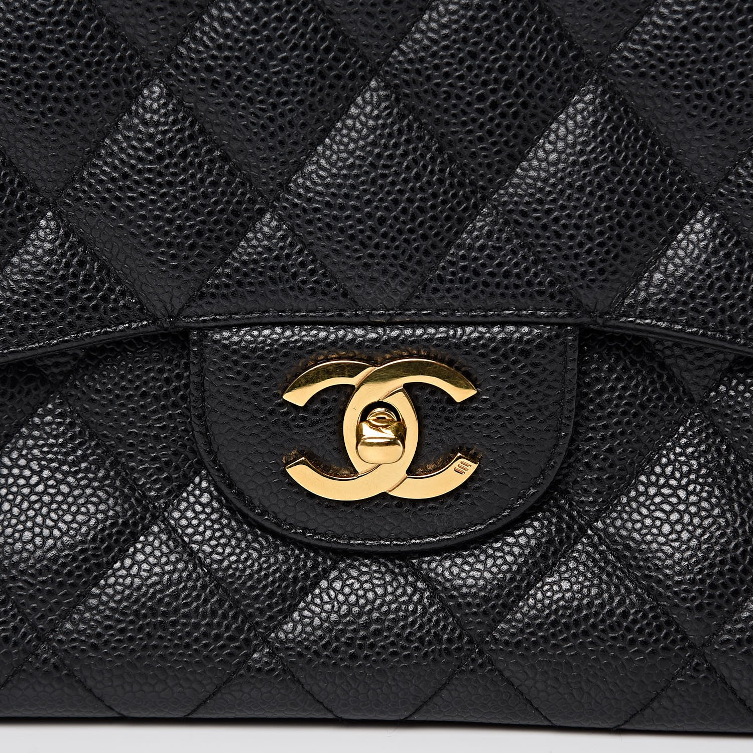 Chanel Caviar Quilted Jumbo Single Flap Black 8 of 12