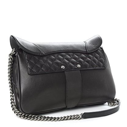 Chanel Calfskin Quilted Dallas Saddle Bag Black 3 of 12