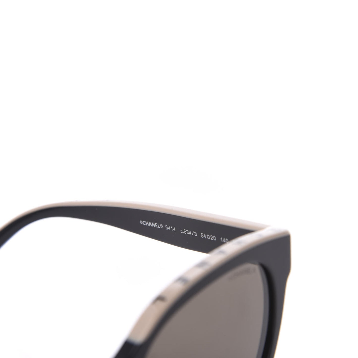 Acetate CC Butterfly Sunglasses 5414 Black Beige