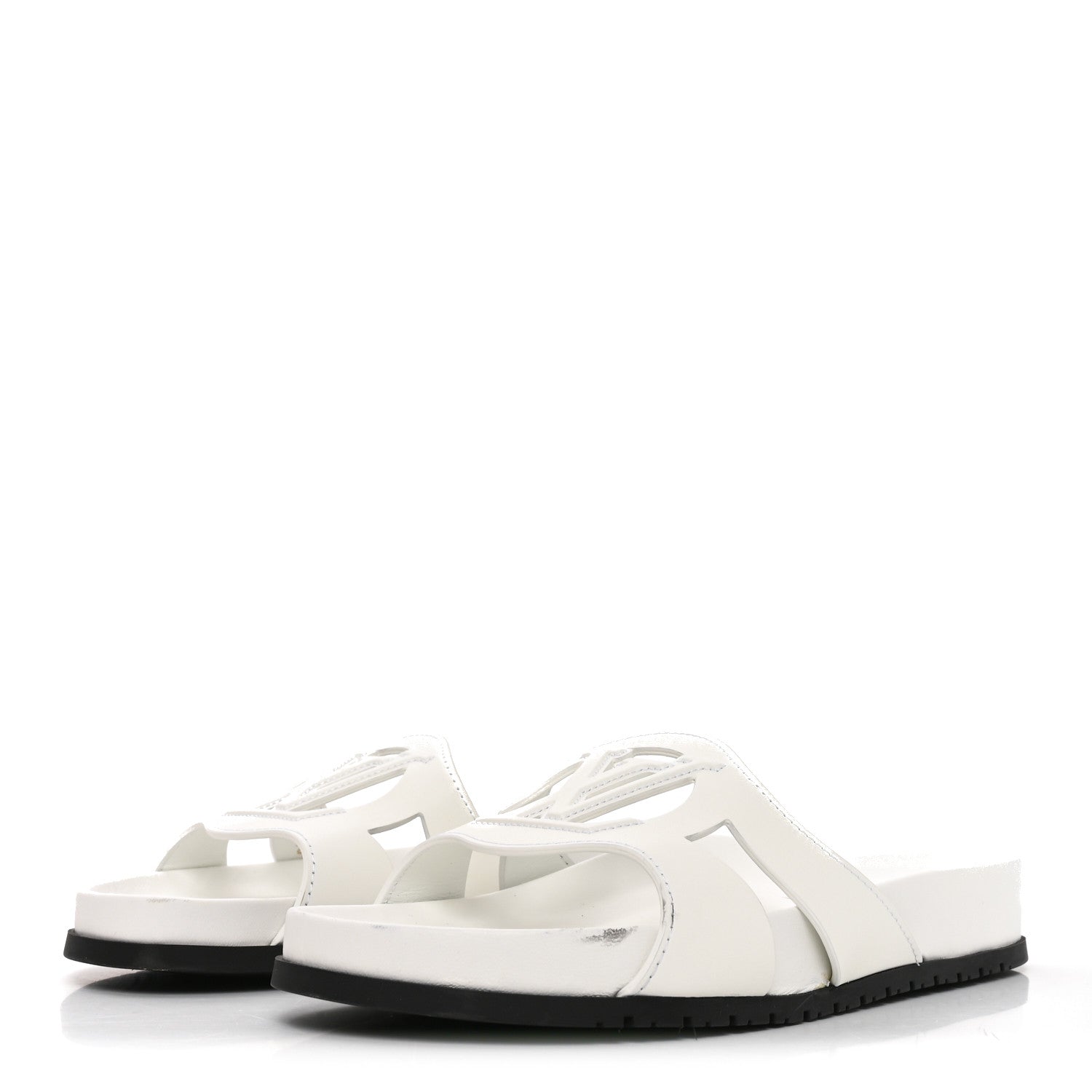 Louis Vuitton Calfskin LV Isola Sandals 40 White 4 of 9