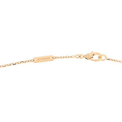 Van Cleef & Arpels 18K Yellow Gold Blue Sevres Porcelain Magic Alhambra Vendome Necklace 4 of 5
