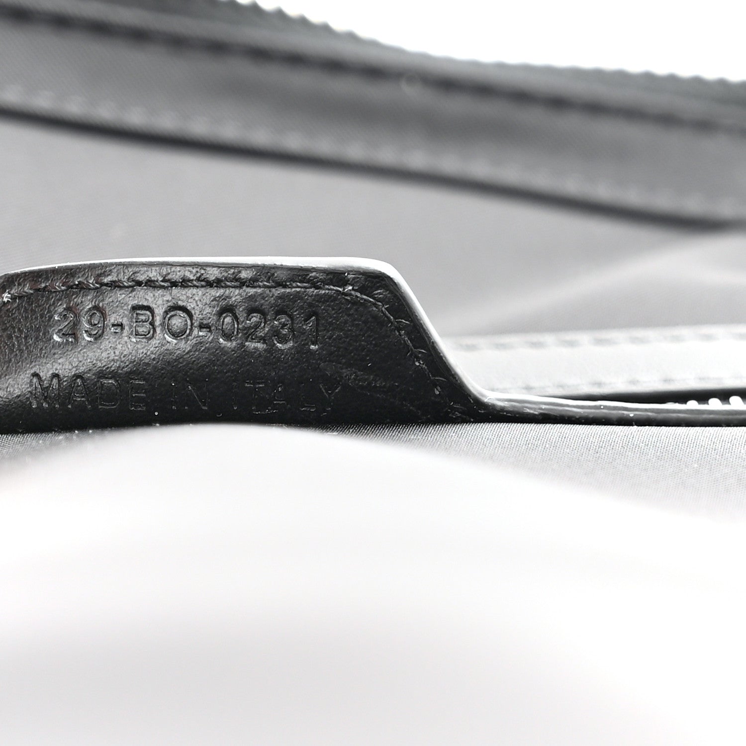 Christian Dior Calfskin Oblique Galaxy Perforated Marsupio World Tour Pelle Sling Black White 7 of 10