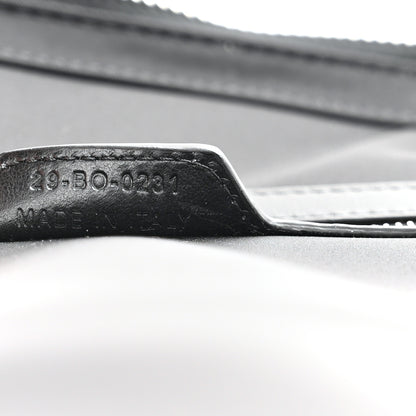 Christian Dior Calfskin Oblique Galaxy Perforated Marsupio World Tour Pelle Sling Black White 7 of 10