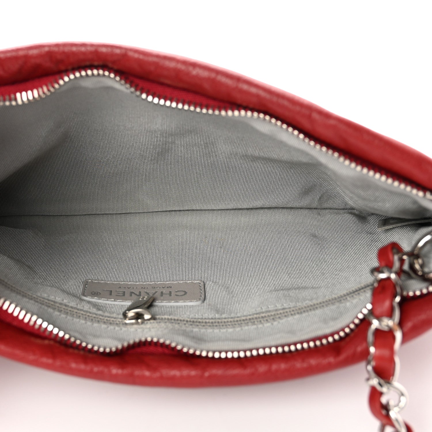 Chanel Calfskin On The Bund Pochette Dark Red 4 of 7
