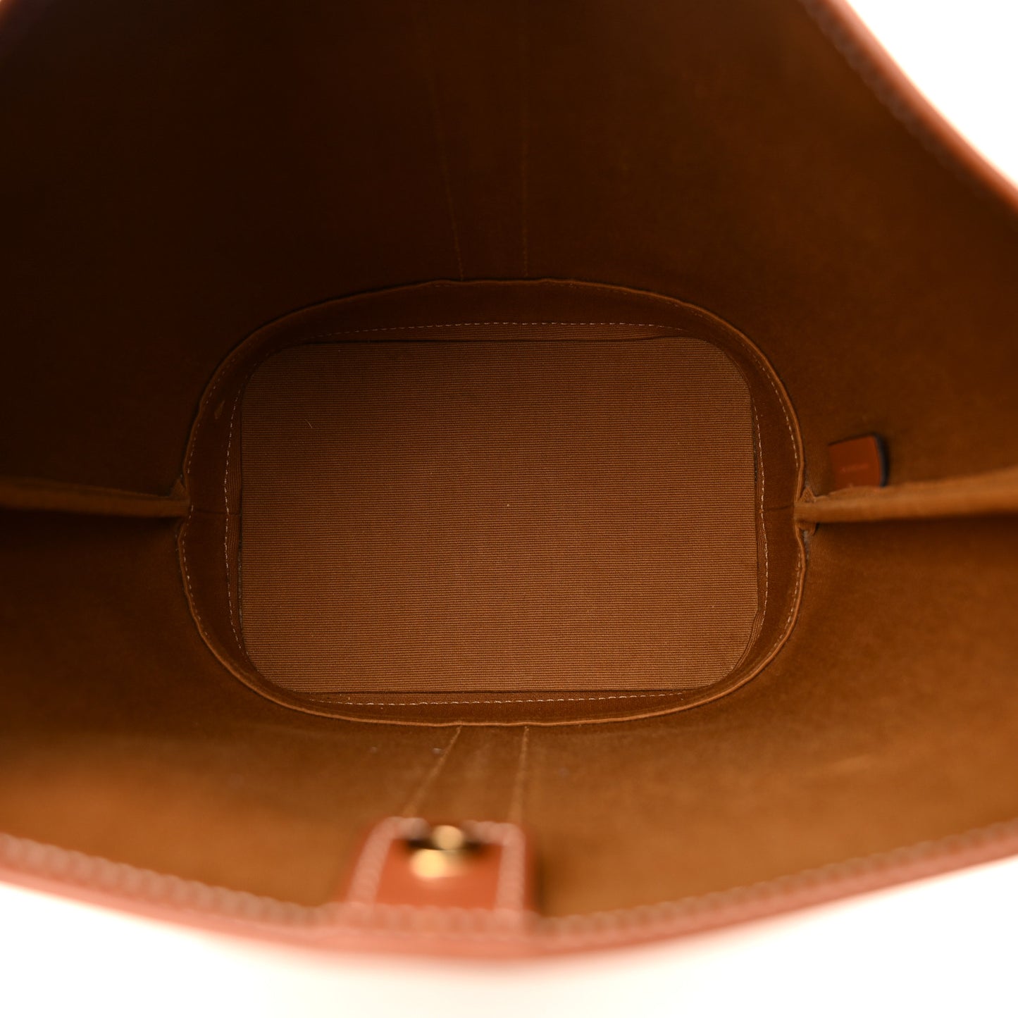 Triomphe Canvas Calfskin Small Bucket Bag White