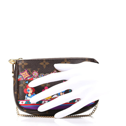 Louis Vuitton Monogram 2020 Christmas Animation Bumper Cars Mini Pochette Accessories Coquelicot 2 of 8