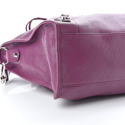 Balenciaga Chevre Silver Metallic Edge Hardware City Violet Prune 9 of 10