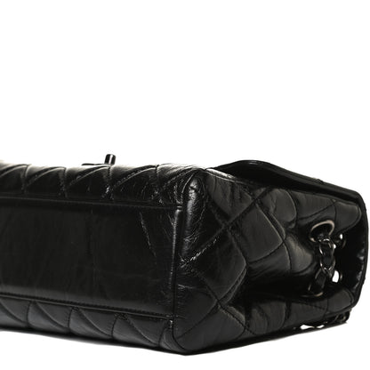 Chanel Glazed Calfskin Quilted Coco Soft Flap Black 10 of 10