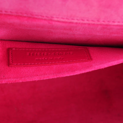 Saint Laurent Calfskin Classic Y Ligne Clutch Fuchsia 7 of 7
