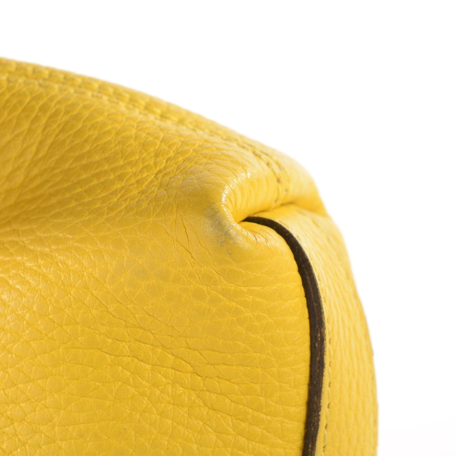 Alexander McQueen Grainy Calfskin Padlock Skull Clutch Yellow 8 of 8