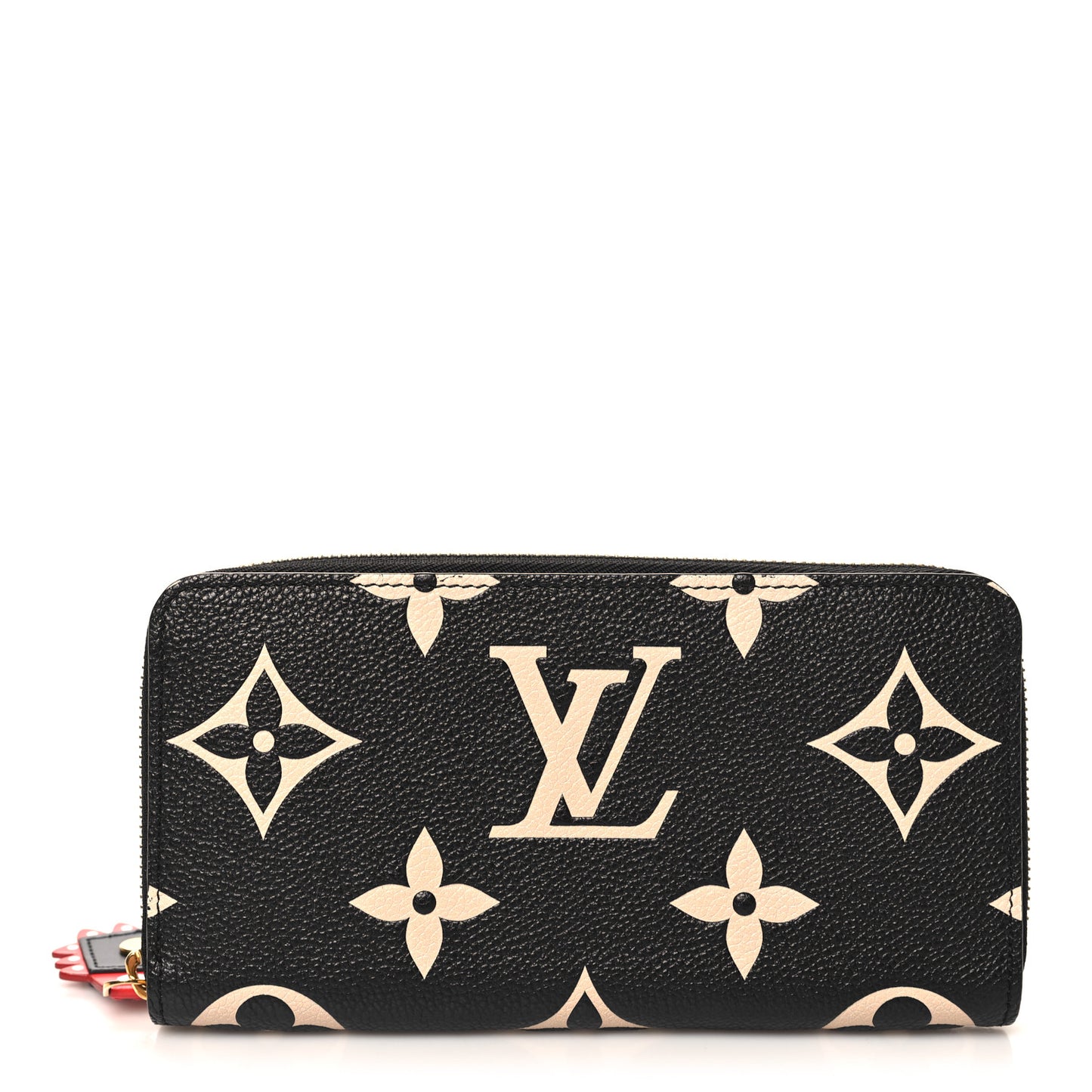 Empreinte Monogram Giant Crafty Zippy Wallet Black Creme