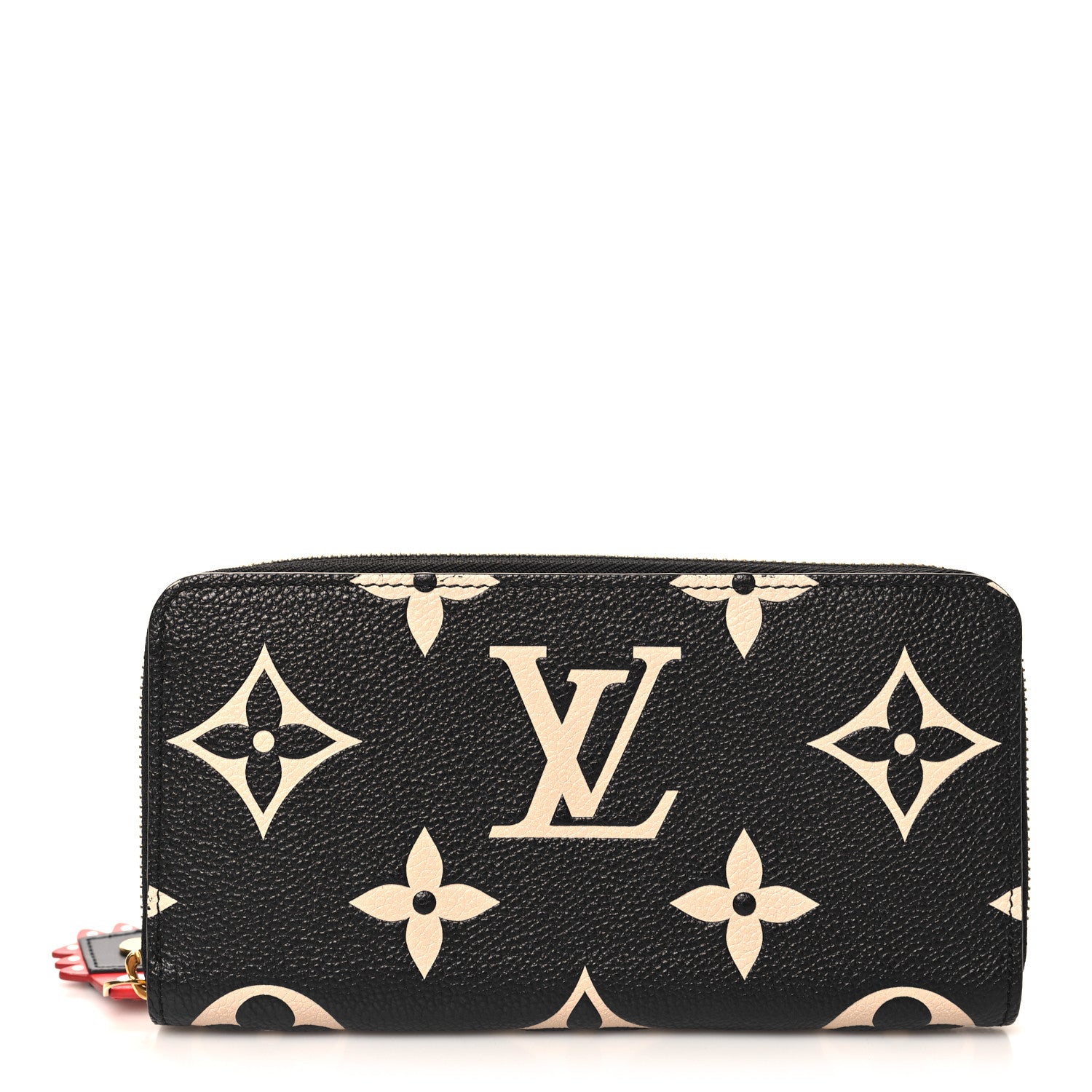 Louis Vuitton Empreinte Monogram Giant Crafty Zippy Wallet Black Creme 1 of 6
