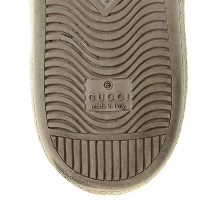 Gucci Calfskin GG Tennis Embossed Mens Ace Sneakers 10.5 Mystic White 6 of 8