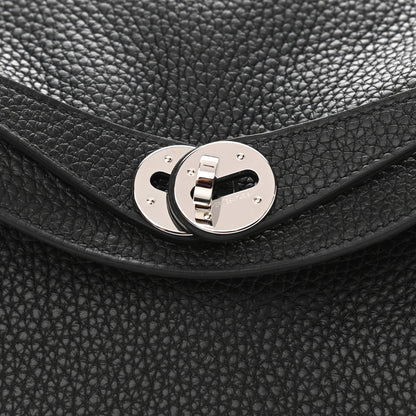 Hermes Taurillon Clemence Lindy 26 Black 9 of 12