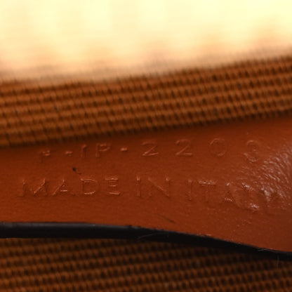 Celine Calfskin Triomphe Canvas Half Moon Case Tan 7 of 11