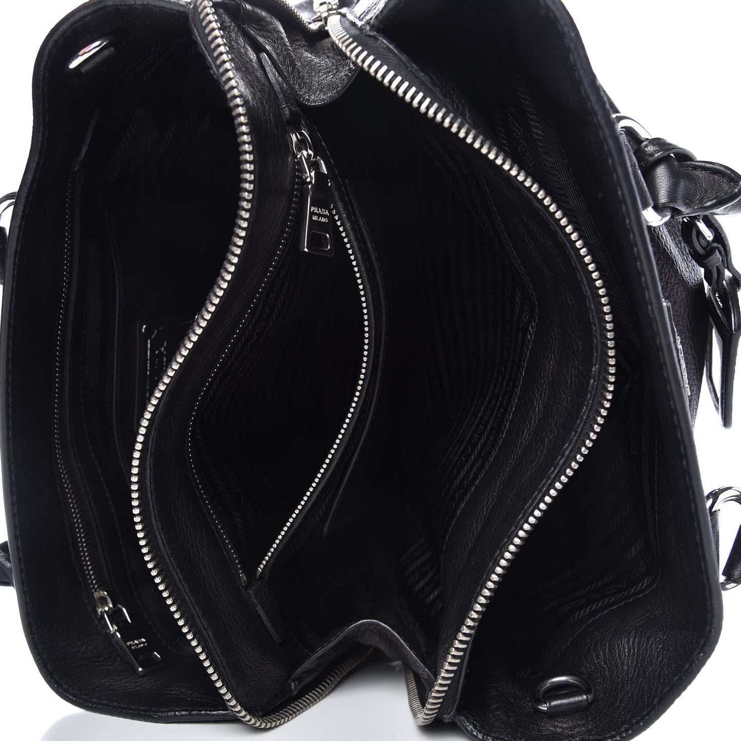 Vitello Daino Shopping Tote Nero Black