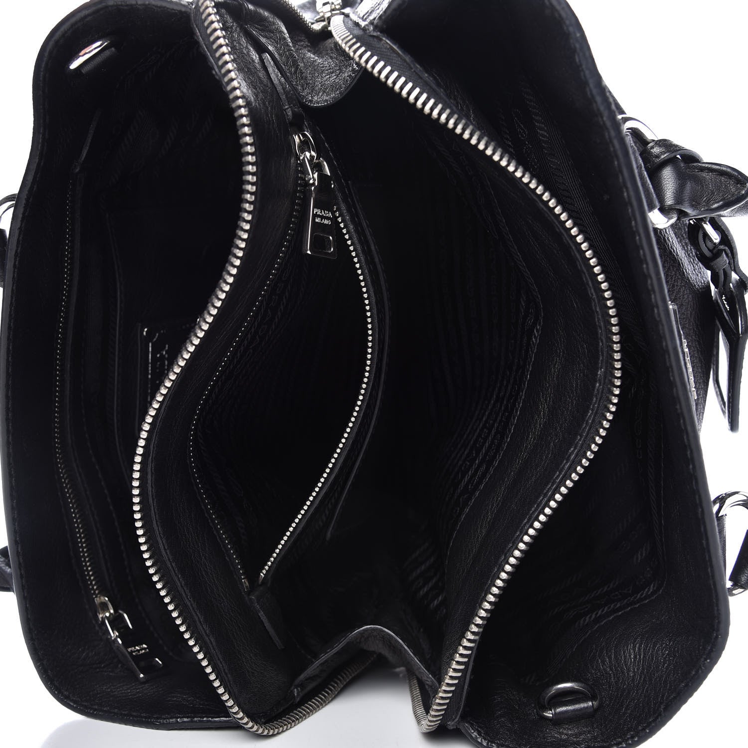 Prada Vitello Daino Shopping Tote Nero Black 5 of 10