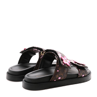 Louis Vuitton LV X TM Monogram LV Sunset Flat Comfort Mule 35 Sakura Brown 6 of 9
