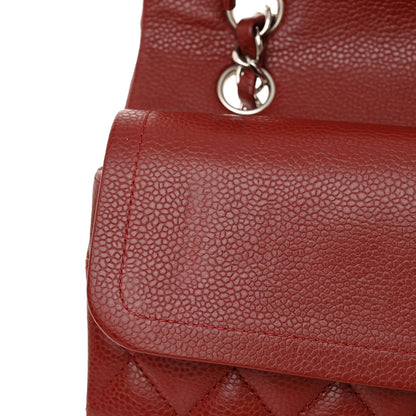 Chanel Caviar Quilted Medium Double Flap Burgundy 11 of 12