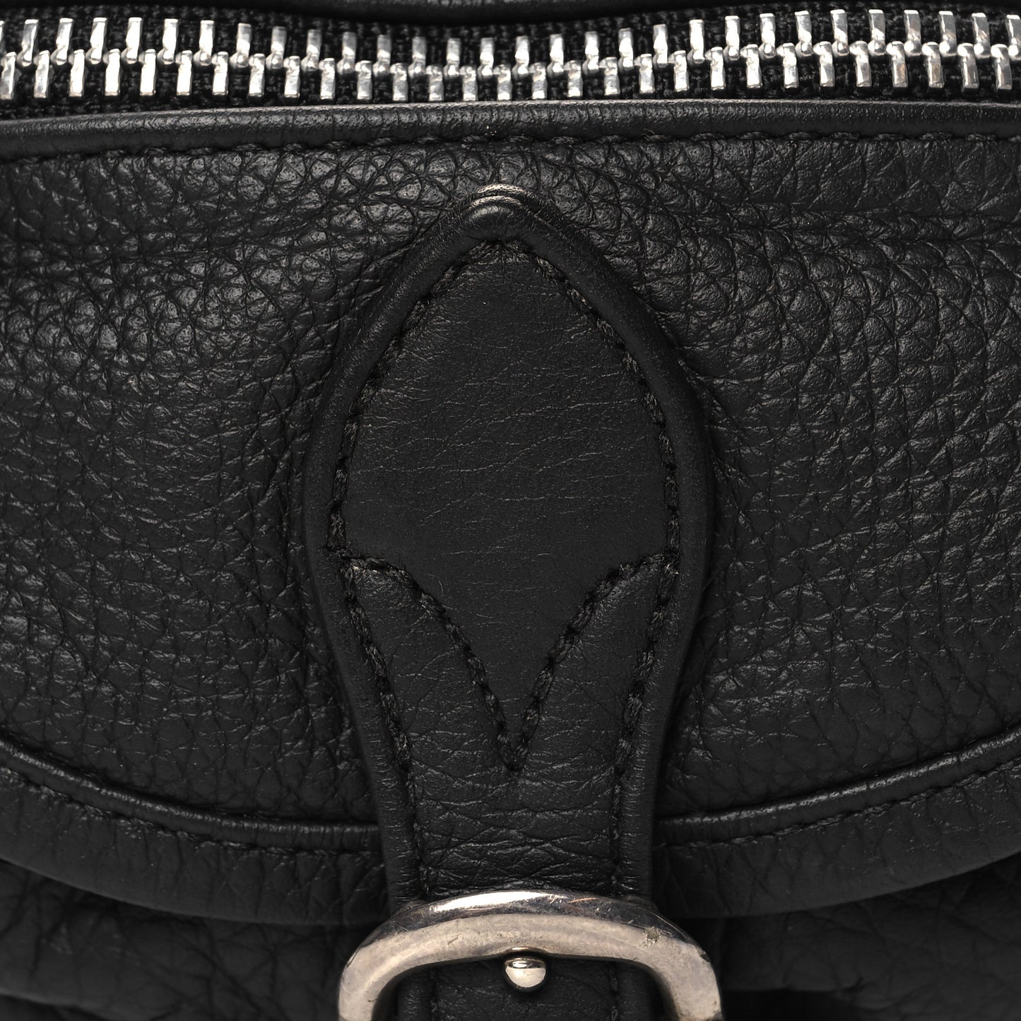 Grained Calfskin Snat Pack Gunslinger Waist Bag Black