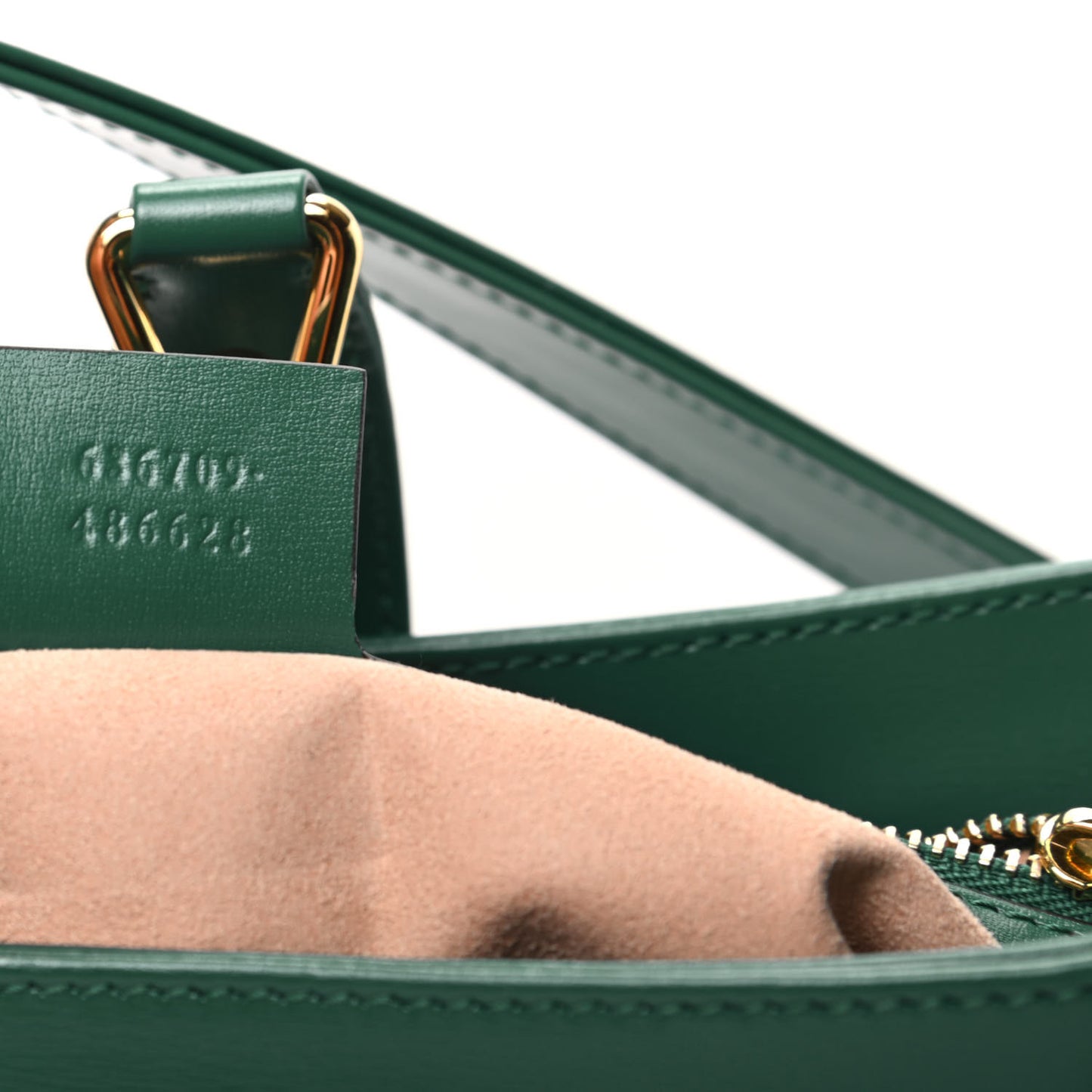 Boarded Dyana Lux Calfskin Small Jackie 1961 Hobo Emerald