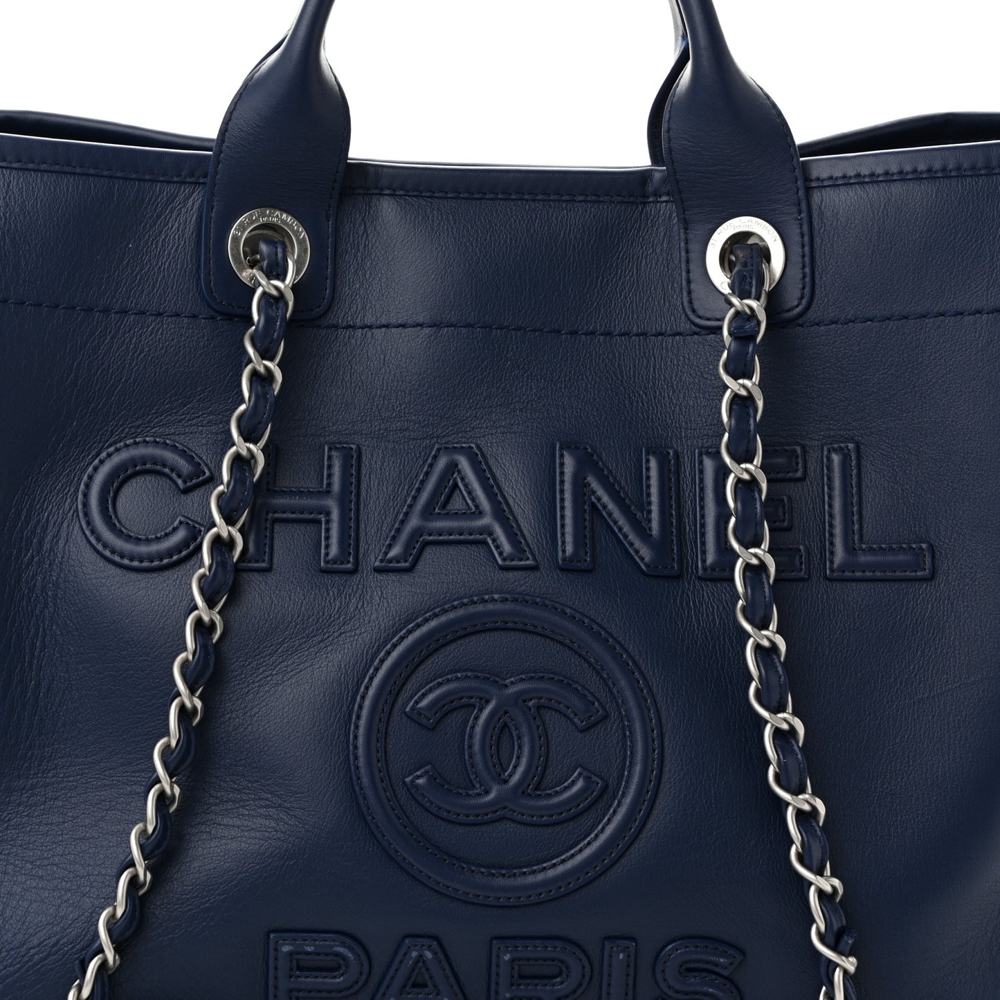Calfskin Medium Deauville Navy