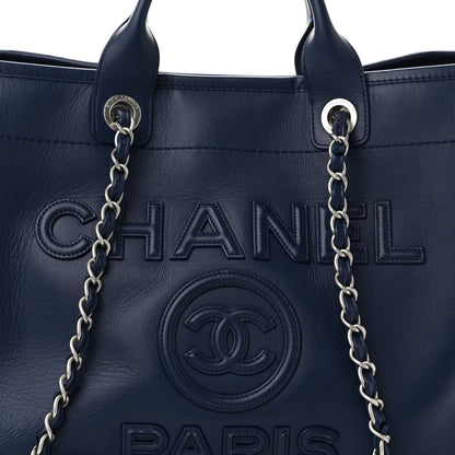 Chanel Calfskin Medium Deauville Navy 8 of 12