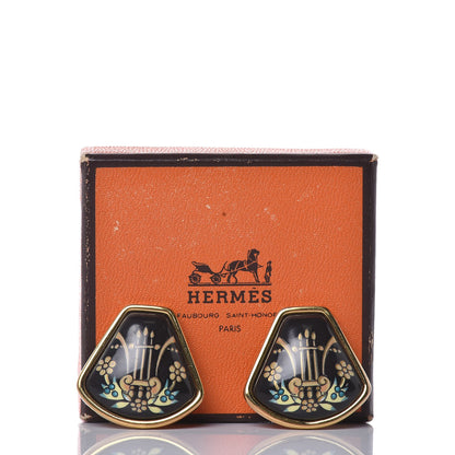 Hermes Enamel Clip On Earrings 5 of 5