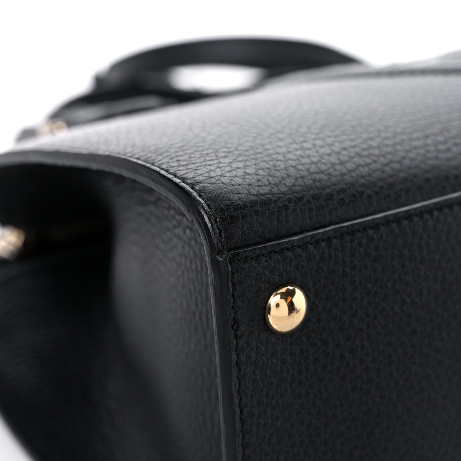 Gucci Pebbled Calfskin Medium Soho Top Handle Satchel Black 8 of 11