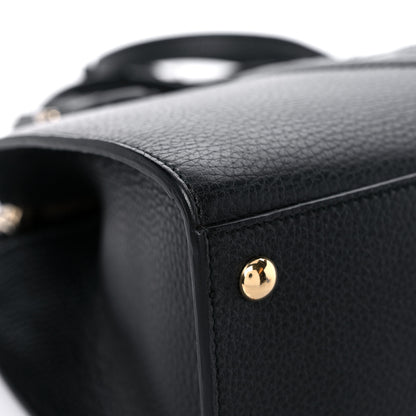 Gucci Pebbled Calfskin Medium Soho Top Handle Satchel Black 8 of 11