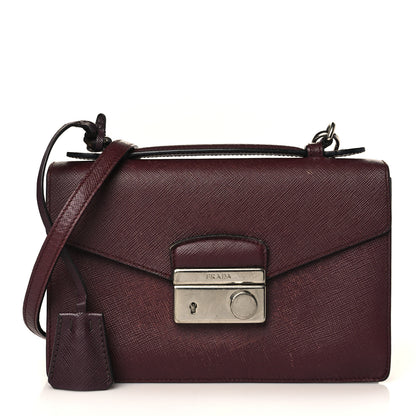 Prada Saffiano Sound Convertible Bag Granato 1 of 18