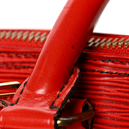 Louis Vuitton Epi Keepall 55 Castillan Red 18 of 21