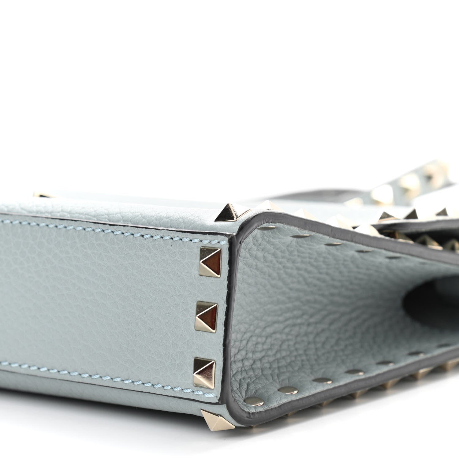 Valentino Garavani Pebbled Calfskin Medium Rockstud Flip Lock Crossbody Bag Nube 10 of 11