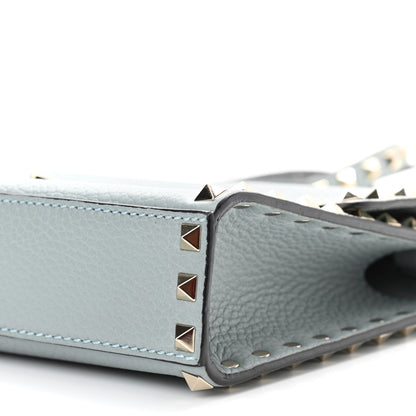 Valentino Garavani Pebbled Calfskin Medium Rockstud Flip Lock Crossbody Bag Nube 10 of 11