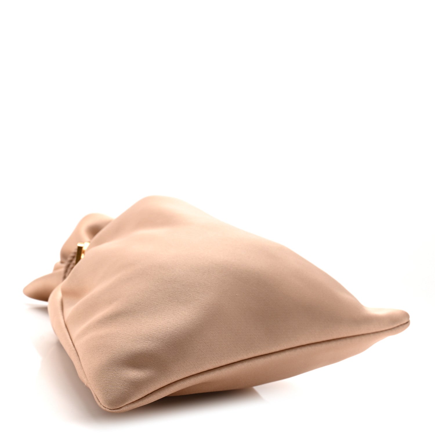 Saint Laurent Satin Evening Pouch Nude Baby Nude 4 of 11